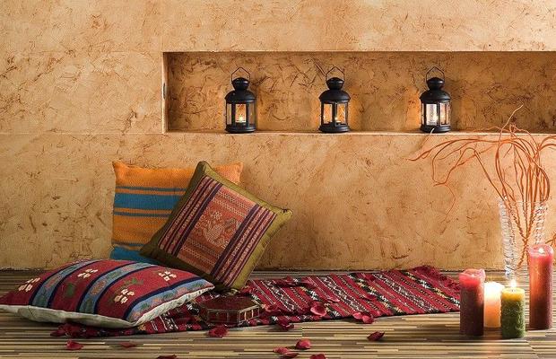 Marmur klasyczny Magnat nałożony na ścianę